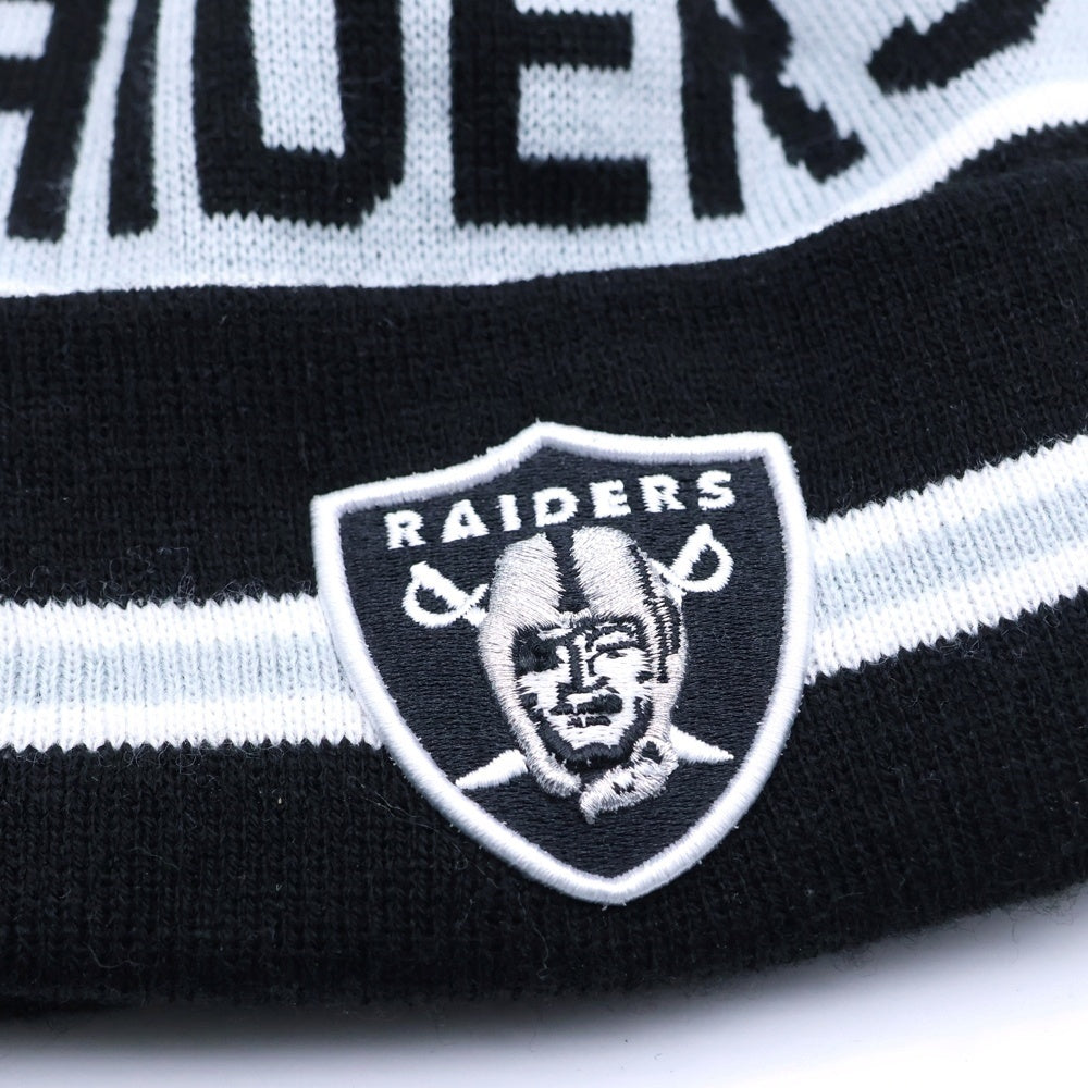 NEW ERA(ニューエラ) LAS VEGAS RAIDERS レイダース ボンボンビーニー 帽子 ブラック