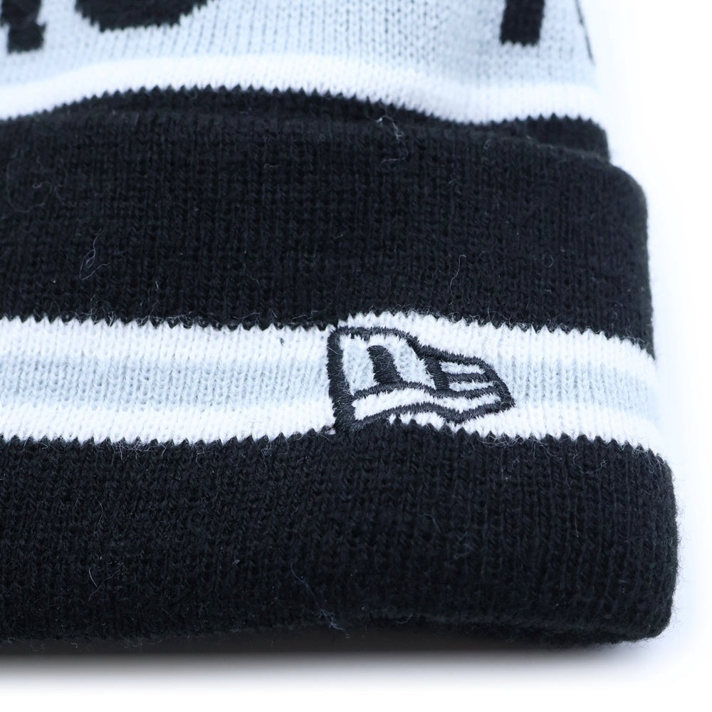 NEW ERA(ニューエラ) LAS VEGAS RAIDERS レイダース ボンボンビーニー 帽子 ブラック