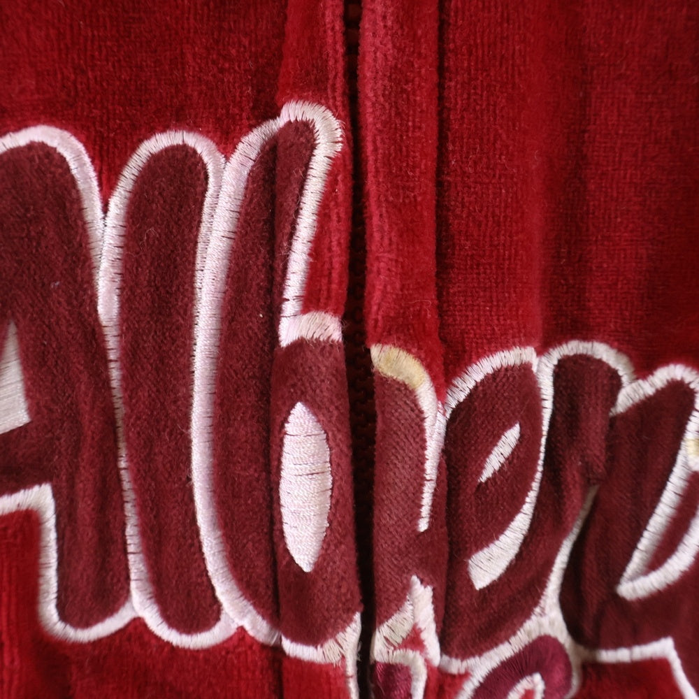 FUBU(フブ) ×forever 21 VELOUR JACKET ベロアジャケット レッド