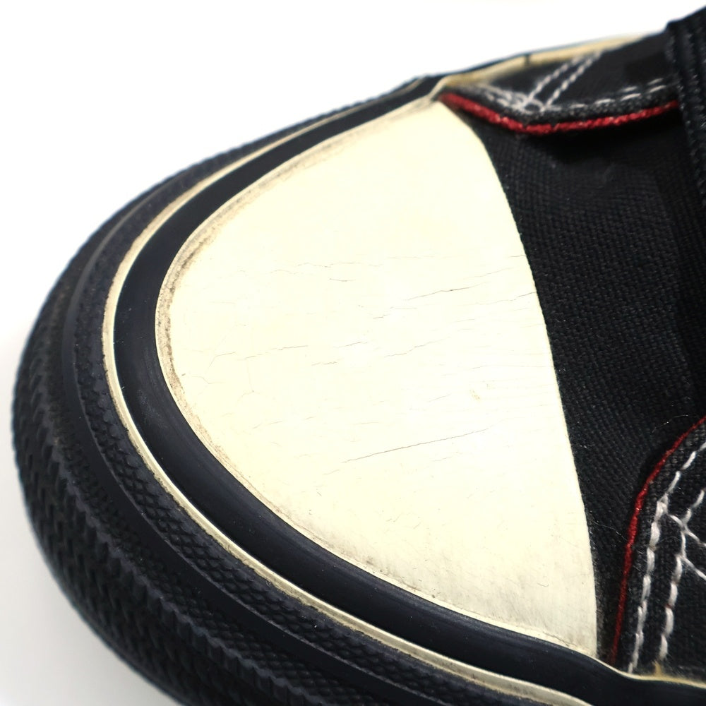 BURBERRY BLACK LABEL(バーバリー ブラックレーベル) ロゴパッチ レースアップハイカットスニーカー ブラック BKA76-076