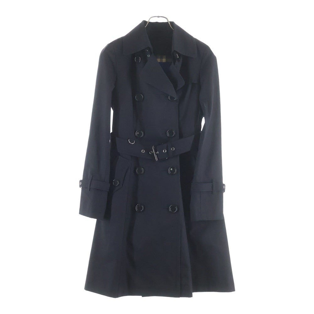 BURBERRY BLUE LABEL(バーバリーブルーレーベル) トレンチコート 裏地チェック ライナーベスト取り外し可能 ブラック FRF08-545-09