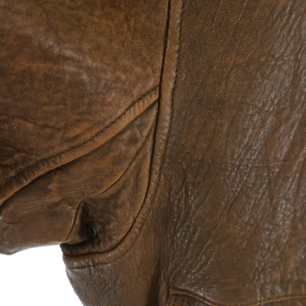 NO BRAND(ノーブランド) OLD UNIQLO オールドユニクロ フライトジャケット ブラウン