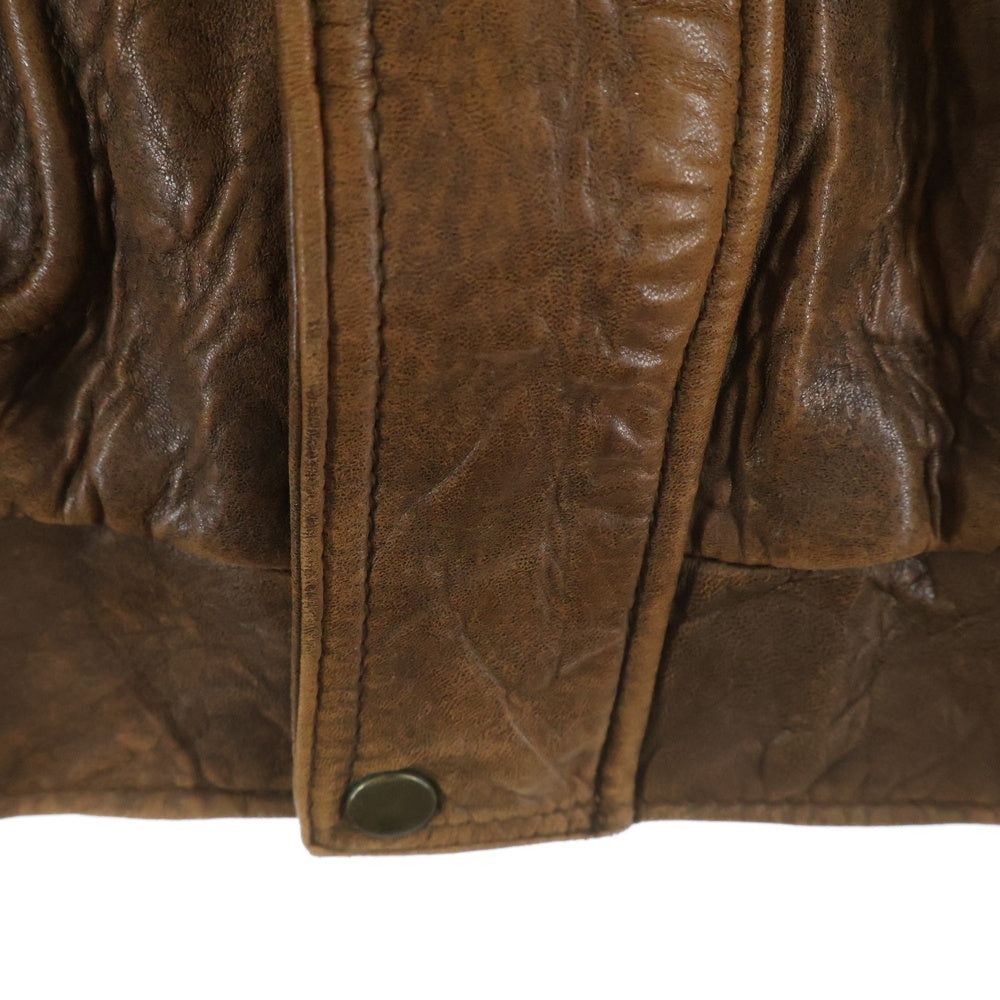 NO BRAND(ノーブランド) OLD UNIQLO オールドユニクロ フライトジャケット ブラウン