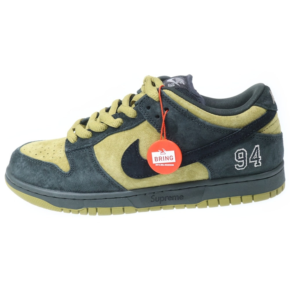 NIKE SB(ナイキエスビー) ×Supreme Dunk Low Camper Green HQ8487-300 アジア限定 ダンク ローカットスニーカー キャンパーグリーン US8.5/26.5cm