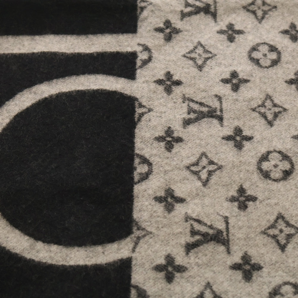 LOUIS VUITTON(ルイヴィトン) モノグラム カシミヤ マフラー グレー
