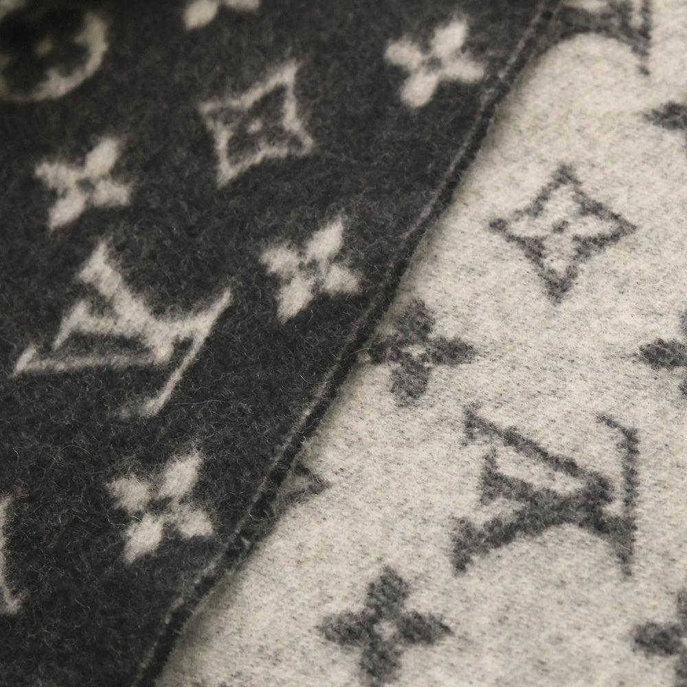 LOUIS VUITTON(ルイヴィトン) モノグラム カシミヤ マフラー グレー