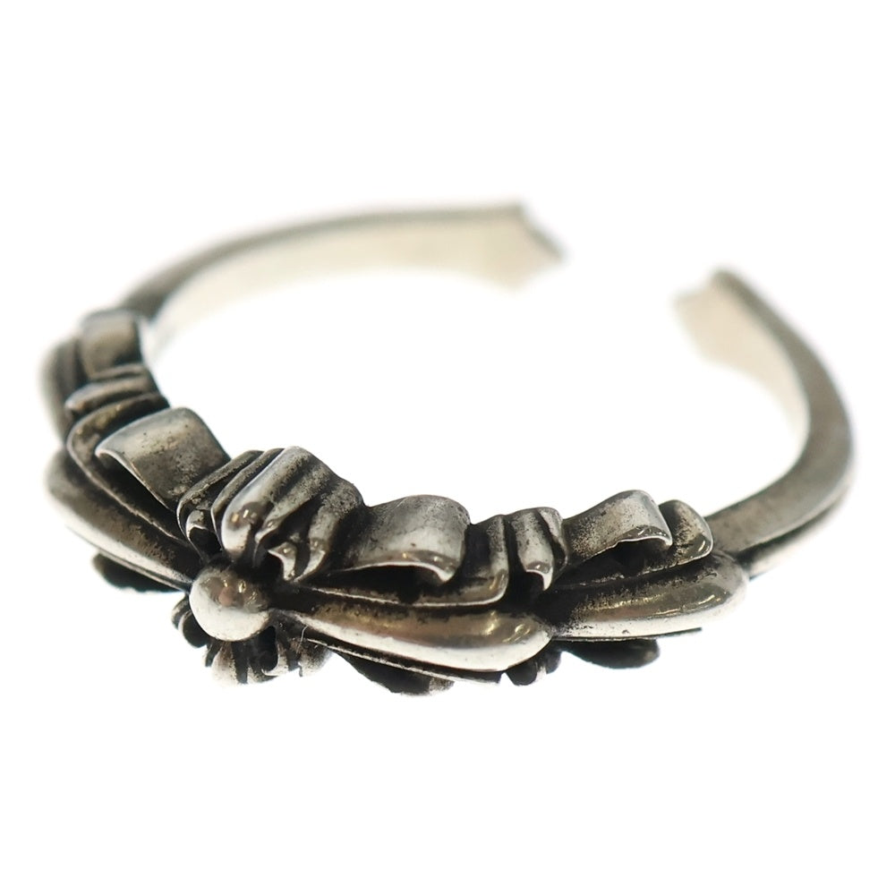 CHROME HEARTS(クロムハーツ) BABY CLASSIC OPEN ベイビークラシックフローラルクロス オープンリング シルバー