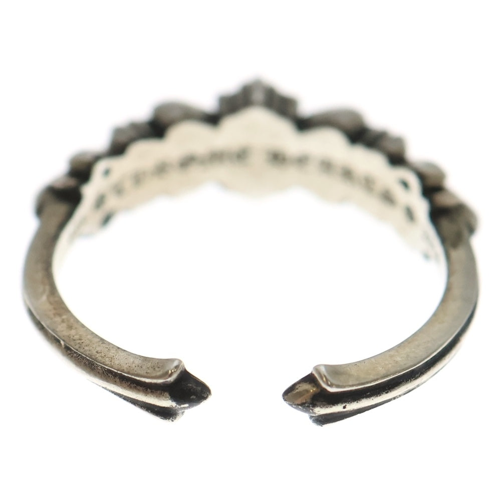 CHROME HEARTS(クロムハーツ) BABY CLASSIC OPEN ベイビークラシックフローラルクロス オープンリング シルバー