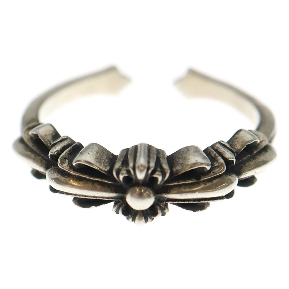 CHROME HEARTS(クロムハーツ) BABY CLASSIC OPEN ベイビークラシックフローラルクロス オープンリング シルバー