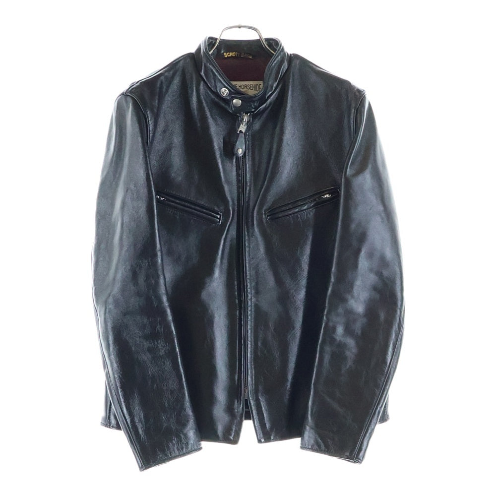 SCHOTT(ショット) 641XXH HORSEHIDE CAFE RACER ホースハイド カフェレーサー シングルライダースジャケット ブラック