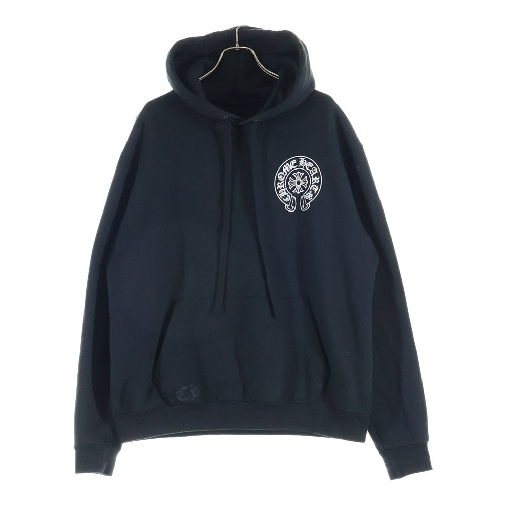 CHROME HEARTS(クロムハーツ) 東京限定 両面プリント ホースシュー プルオーバーパーカー ブラック