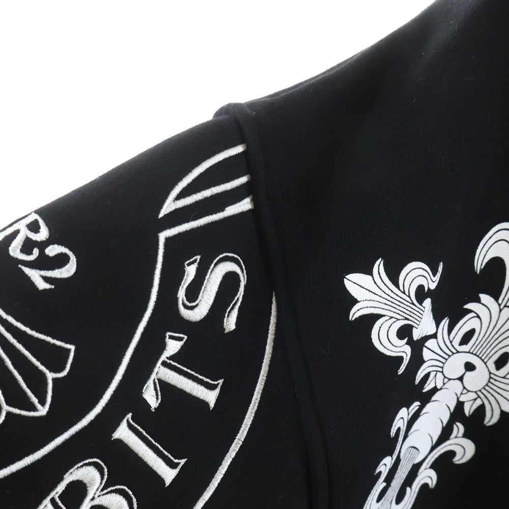 FR2(エフアールツー) Cross Rabbits Multi Logo Hooded FRC4286 クロスラビッツ マルチロゴフーディー ジップアップパーカー ブラック