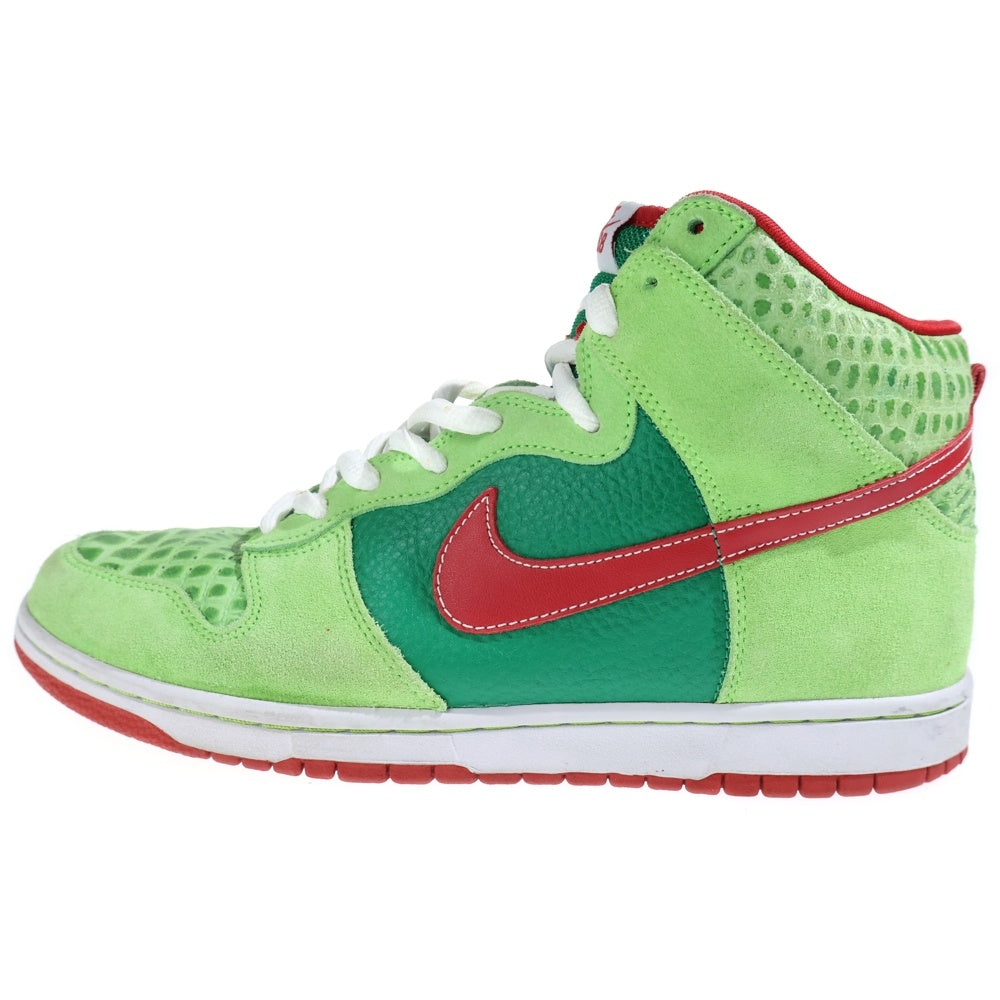 NIKE SB(ナイキエスビー) Dunk High Pro Dr. Feelgood FOREST/VARSITY RED 305050‐362 エスビーダンクハイプロ ドクターフィールグッド グリーン/レッド US11/29.0cm