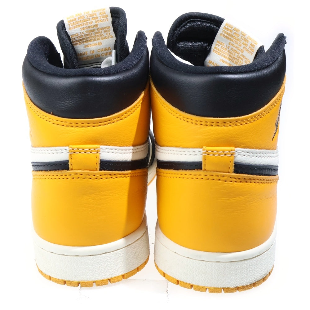 NIKE(ナイキ) AIR JORDAN 1 RETRO HIGH OG TAXI 555088-711 エアジョーダン 1 レトロ タクシー ハイカットスニーカー シューズ イエロー/ブラック US8/26cm