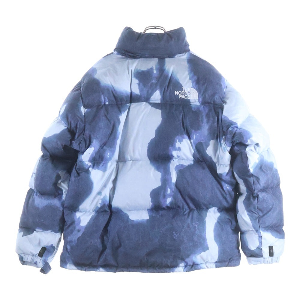 SUPREME(シュプリーム) 21AW ×The North Face Bleached Denim Print Nuptse Jacket ザノースフェイス ブリーチド デニムプリント ヌプシ ダウンジャケット インディゴ ND521001