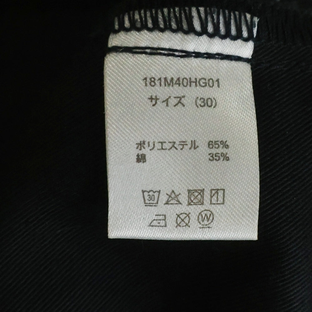 HYSTERIC GLAMOUR(ヒステリックグラマー) ×Dickies ディッキーズ ウエストロゴデザイン ワークパンツ ブラック 181M40HG01