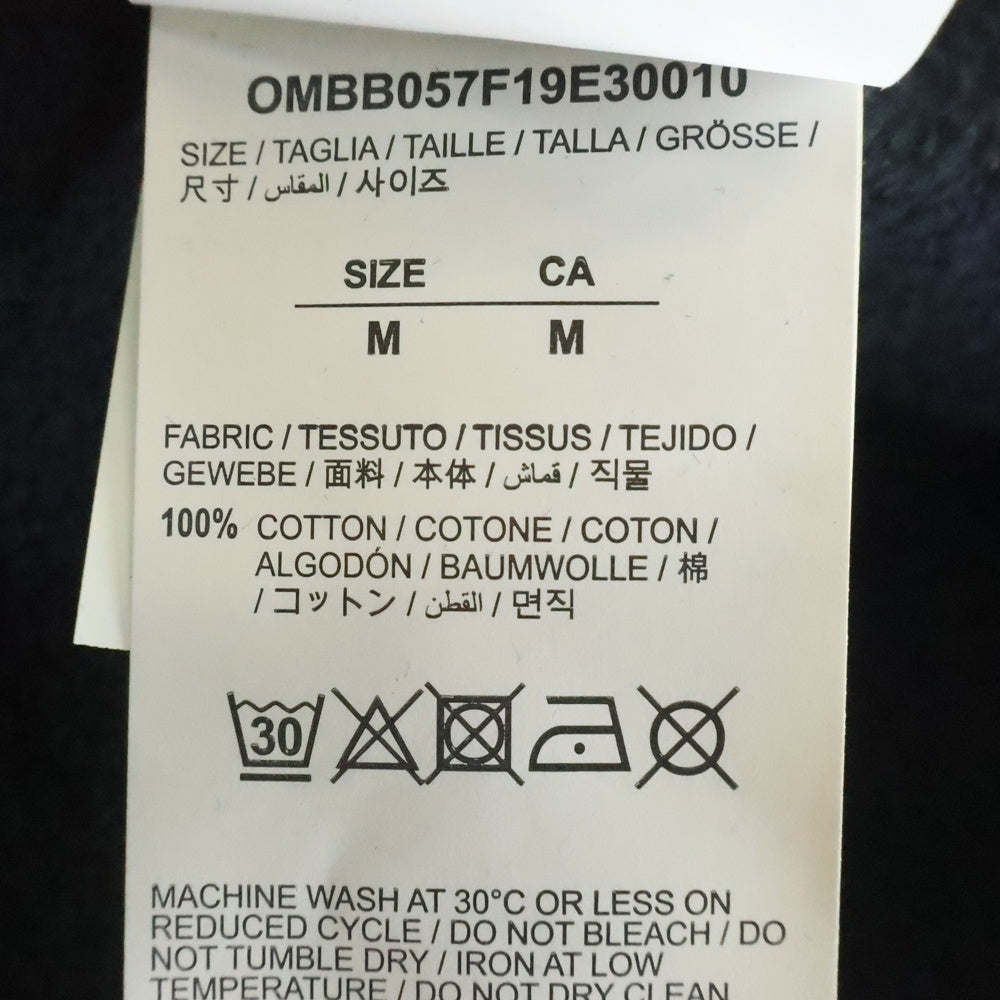 OFF-WHITE(オフホワイト) 19AW ACRYLIC ARROWS SLIM HOODIE バッグプリントプルオーバーパーカー フーディー OMBB034F19E30010 ブラック