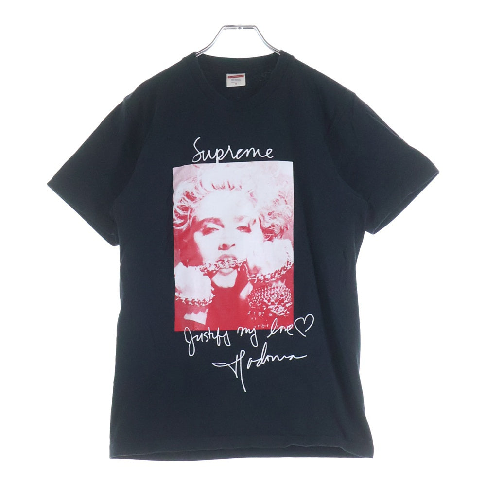SUPREME(シュプリーム) 18AW Madonna Tee マドンナフロントプリント半袖Tシャツ ブラック