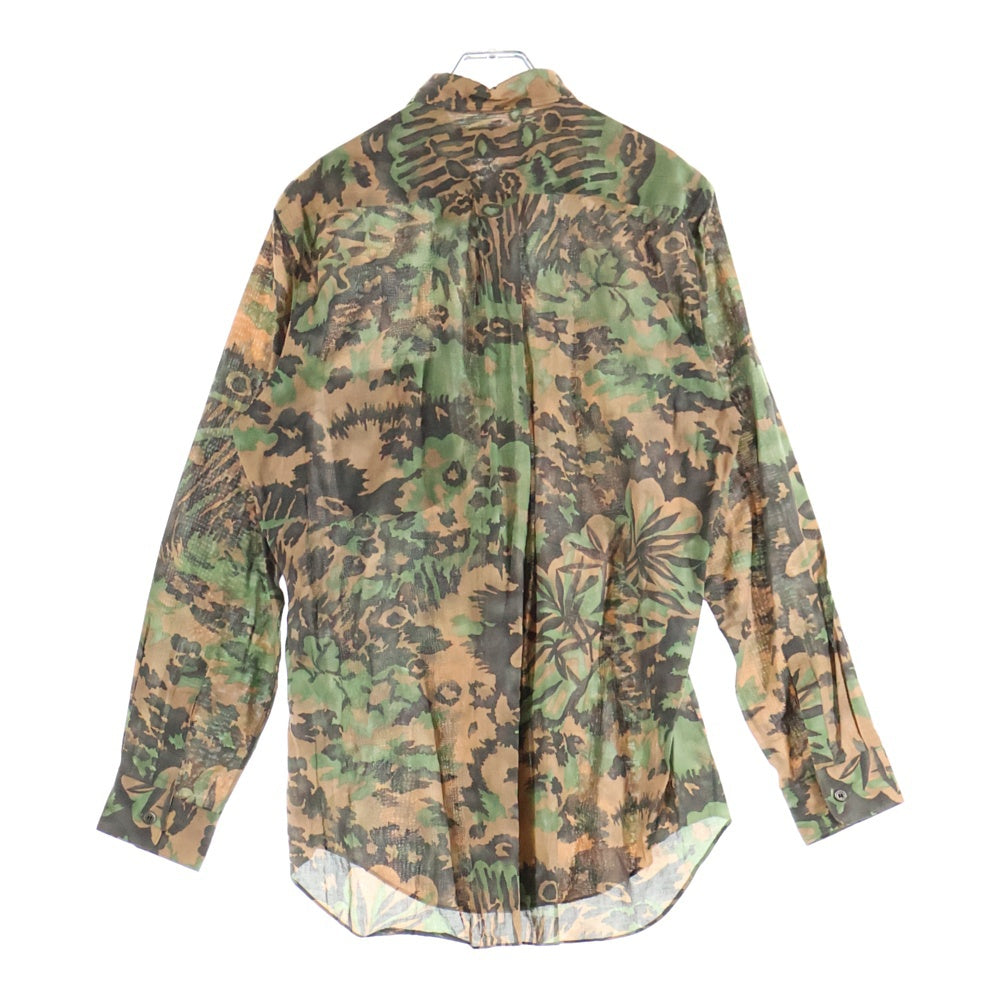 COMME des GARCONS HOMME(コムデギャルソンオム) カモフラ長袖シャツ IB-100010 カーキ