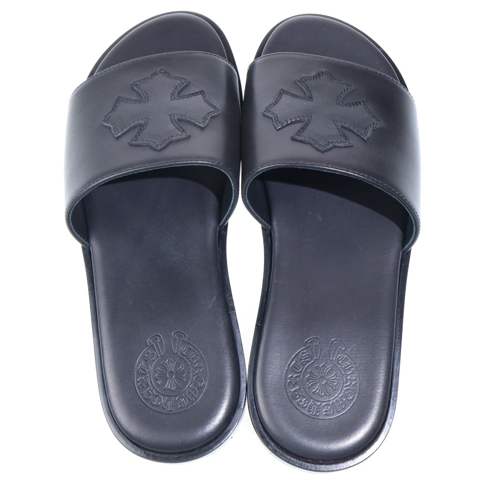 CHROME HEARTS(クロムハーツ) CH SLIDE LEATHER CHプラスパッチレザー サンダル