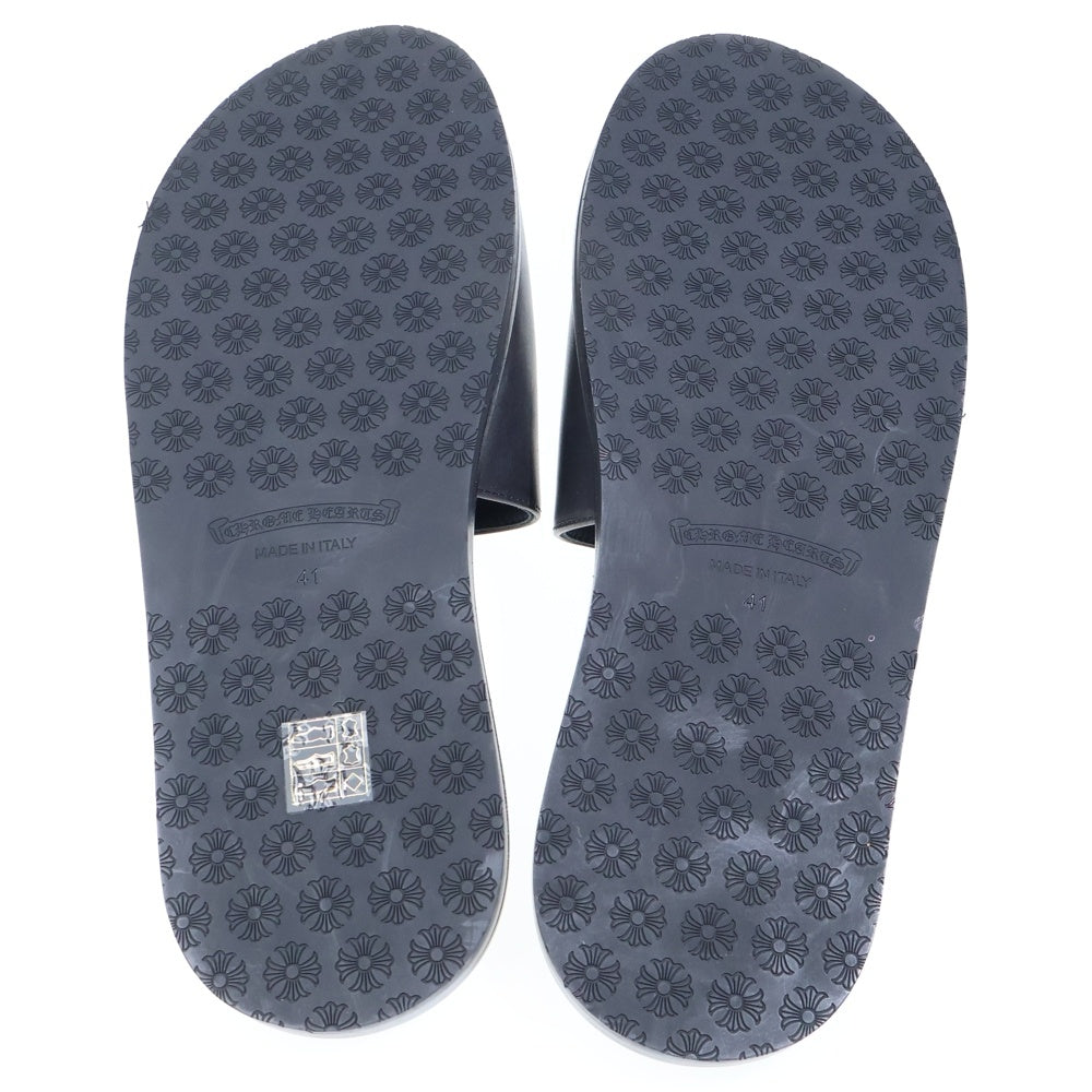CHROME HEARTS(クロムハーツ) CH SLIDE LEATHER CHプラスパッチレザー サンダル