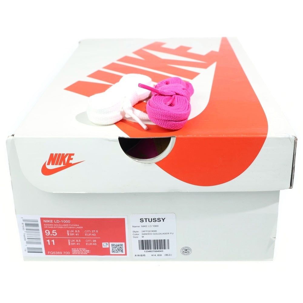 NIKE(ナイキ) ×STUSSY LD-1000 Sanded Gold and Laser Fuchsia ステューシー サンデッドゴールド アンド レーザーフューシャ ローカットスニーカー FQ5369-700
