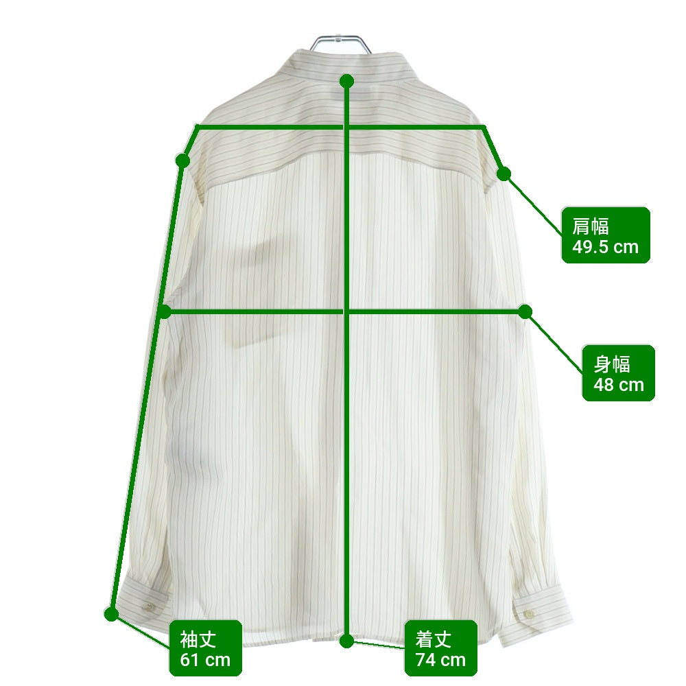 SAINT LAURENT PARIS(サンローランパリ) 24SS SILK SHIRT シルク長袖