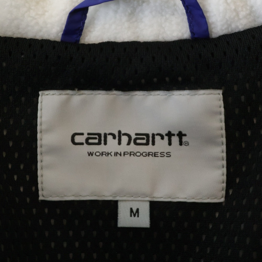 CARHARTT(カーハート) ロゴ刺繍 フリースボアジャケット ホワイト