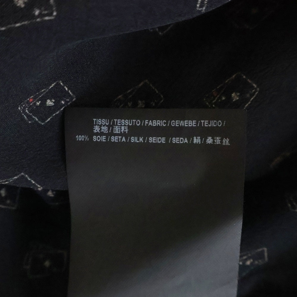 SAINT LAURENT PARIS(サンローランパリ) 18AW トランプ総柄 長袖シャツ ブラック 528009 Y317T