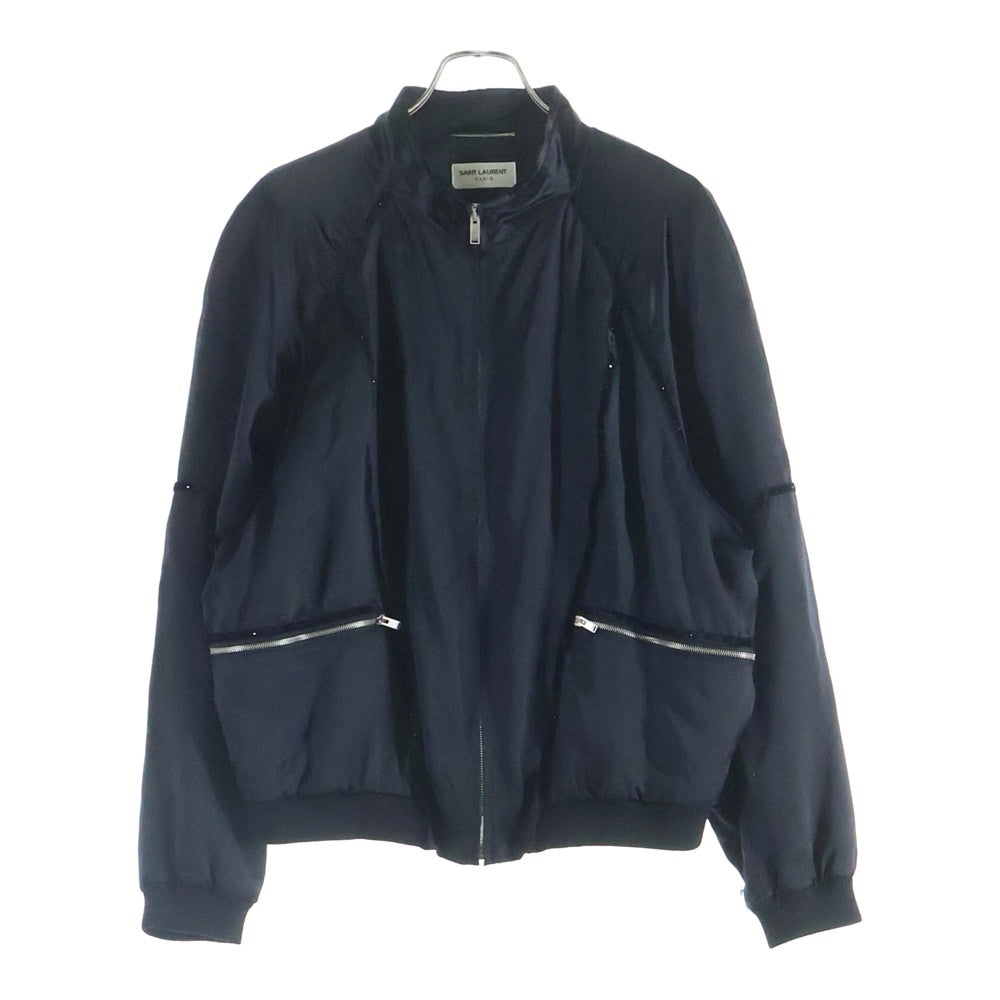 SAINT LAURENT PARIS(サンローランパリ) 22SS サテンティブ ブルゾン ジャケット ブラック 684947 Y107U