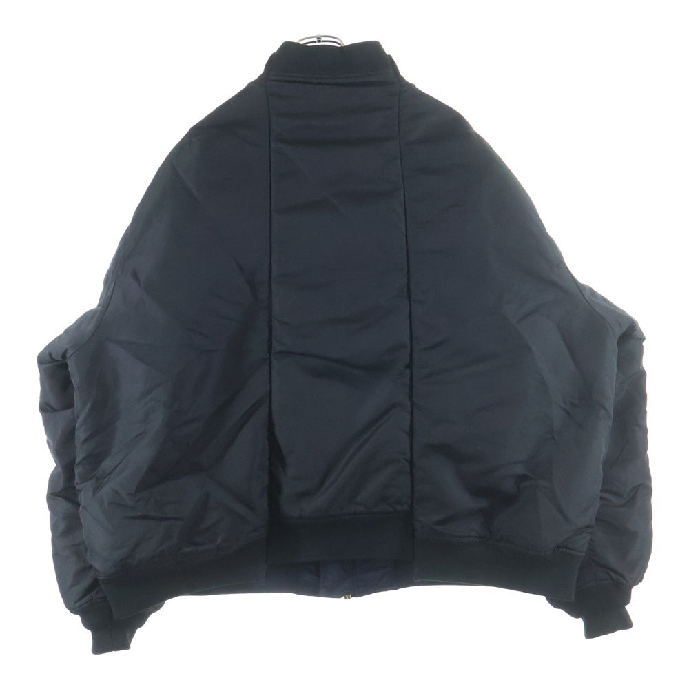 VETEMENTS(ヴェトモン) ×ALPHA BOMBER MA-1 リバーシブル ボンバージャケット ブラック/ネイビー MIL-J-82790J