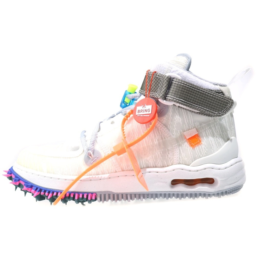 NIKE(ナイキ) ×OFF-WHITE AIR FORCE 1 MID DO06290-100 オフホワイト エアフォースワン ミッドカットスニーカー ホワイト US8/26.0cm