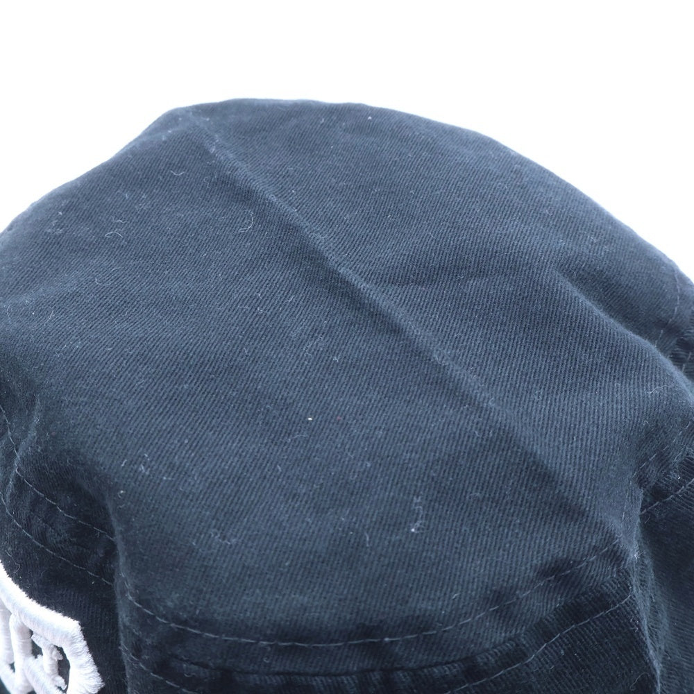 R13(アールサーティーン) ロゴ エンブロイダリー バケットハット 帽子 ブラック R13AW014-A001