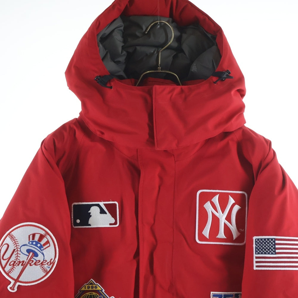 SUPREME(シュプリーム) 21AW ×New York Yankees GORE-TEX 700-Fill Down Jacket ×ニューヨークヤンキース ゴアテックス ダウンジャケット レッド