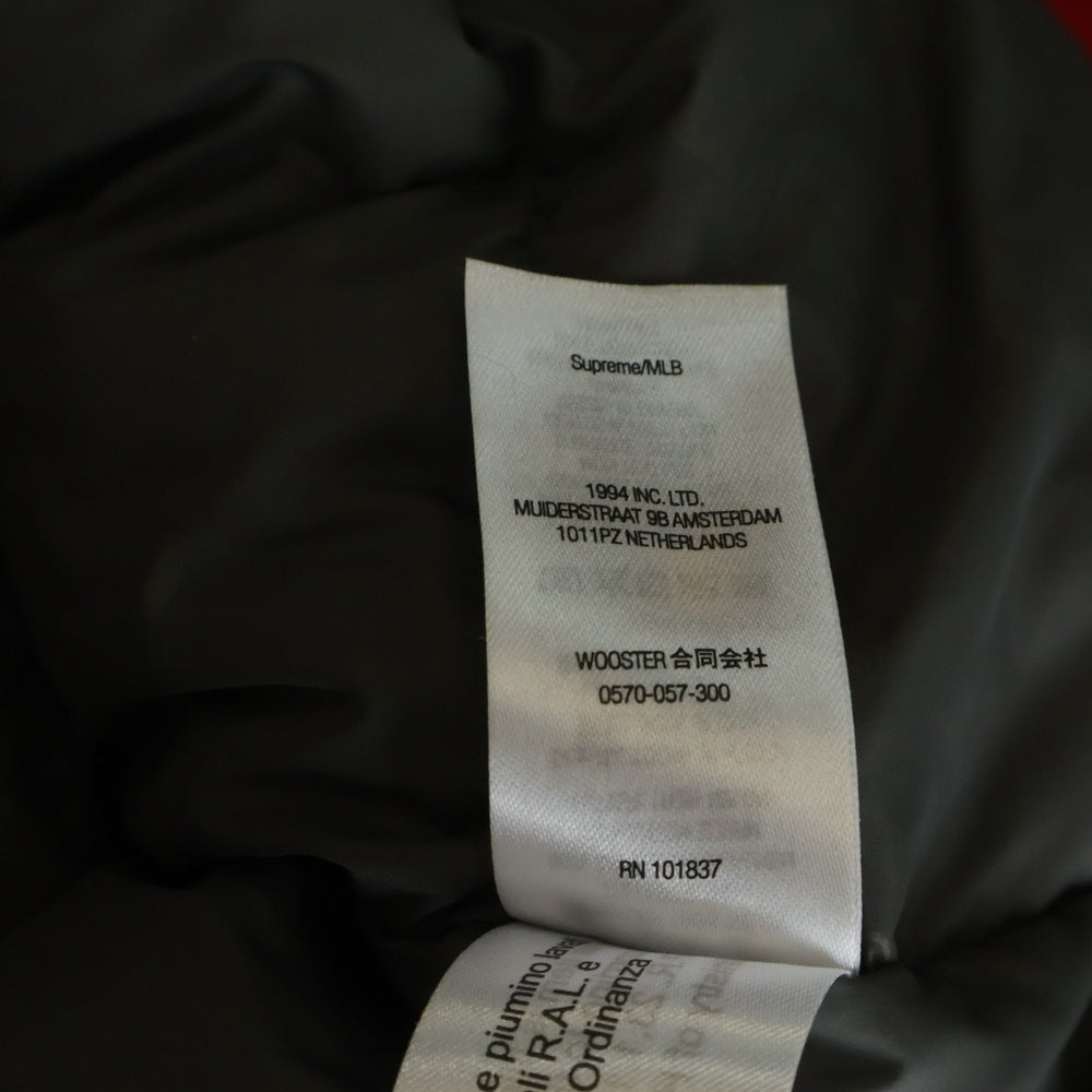 SUPREME(シュプリーム) 21AW ×New York Yankees GORE-TEX 700-Fill Down Jacket ×ニューヨークヤンキース ゴアテックス ダウンジャケット レッド