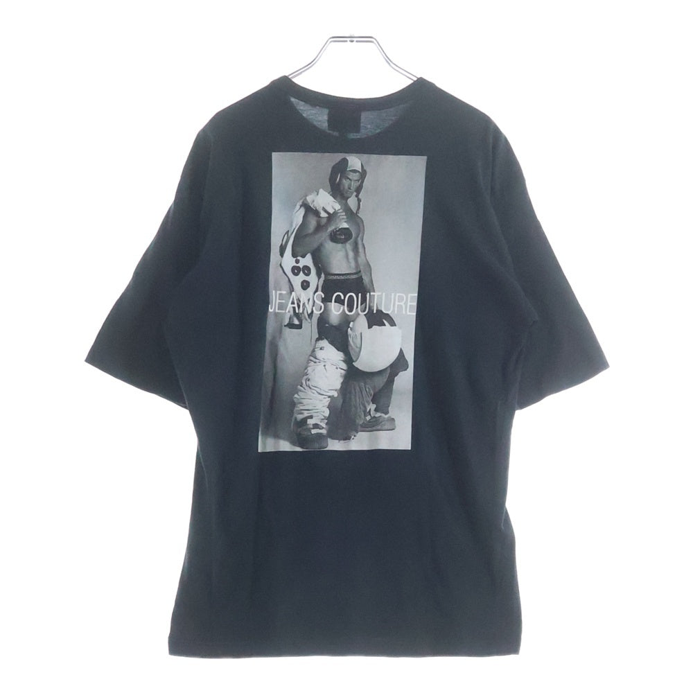 VERSACE(ヴェルサーチ) 90s Bruce Weber ブルースウェーバー プリント半袖Tシャツ ブラック