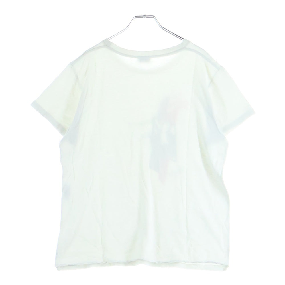 SAINT LAURENT PARIS(サンローランパリ) 19SS THE SONG プリント 半袖Tシャツカットソー ホワイト 551413 YBCB2