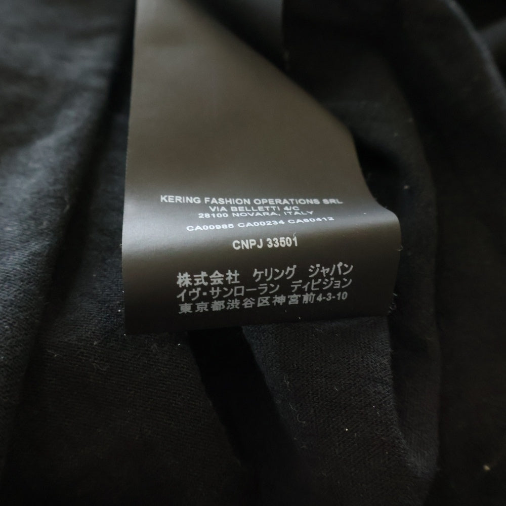 SAINT LAURENT PARIS(サンローランパリ) 21SS イラストプリント 半袖Tシャツカットソー ブラック 631800 YBVS2