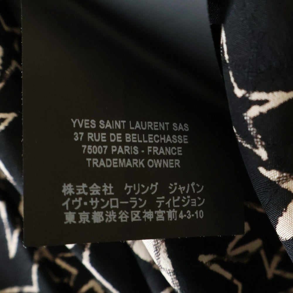 SAINT LAURENT PARIS(サンローランパリ) 19SS スター総柄サテンシルク