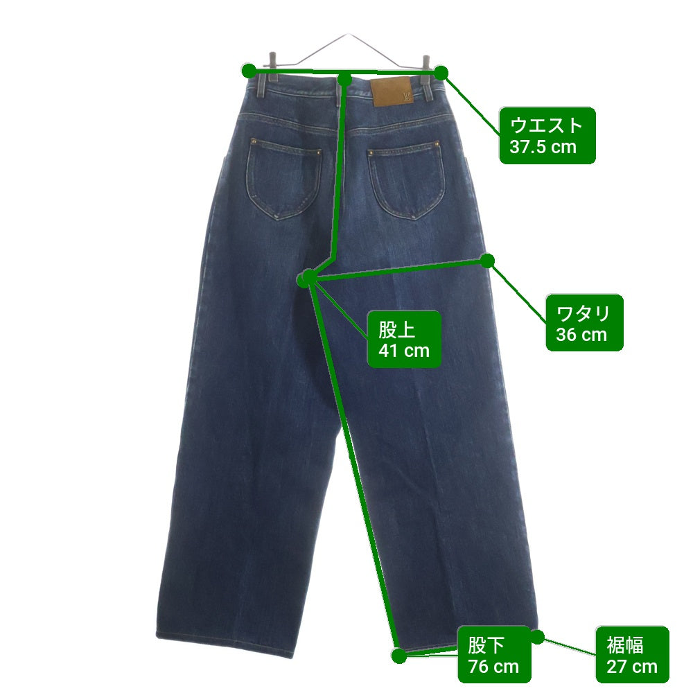 LOUIS VUITTON(ルイヴィトン) 21AW 1タックワイドデニムパンツ インディゴ RM212 G58 HLD70W