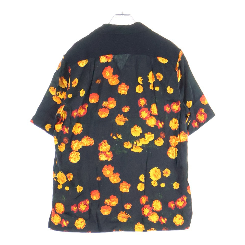 Wales Bonner(ウェールズ ボナー) 24SS HIGHLIFE BOWLING SHIRT 総柄 ボウリングシャツ ブラック 52-05-42-05042