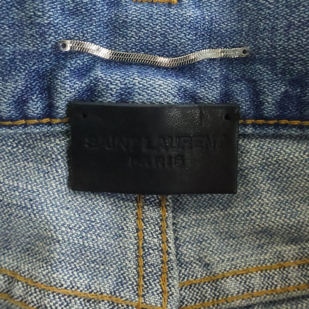 SAINT LAURENT PARIS(サンローランパリ) 23SS High Waist Straight Denim Pants ハイウェスト ストレート デニムパンツ 706567 Y11MA