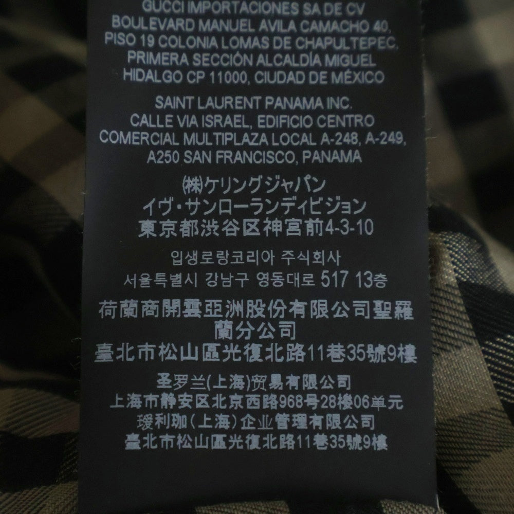 SAINT LAURENT PARIS(サンローランパリ) トレンチコート ブラック 337872 Y039W