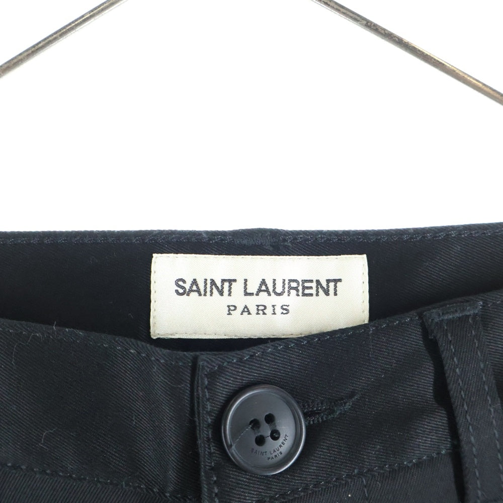 SAINT LAURENT PARIS(サンローランパリ) 20SS コットンチノパンツ ブラック 582300 Y812K