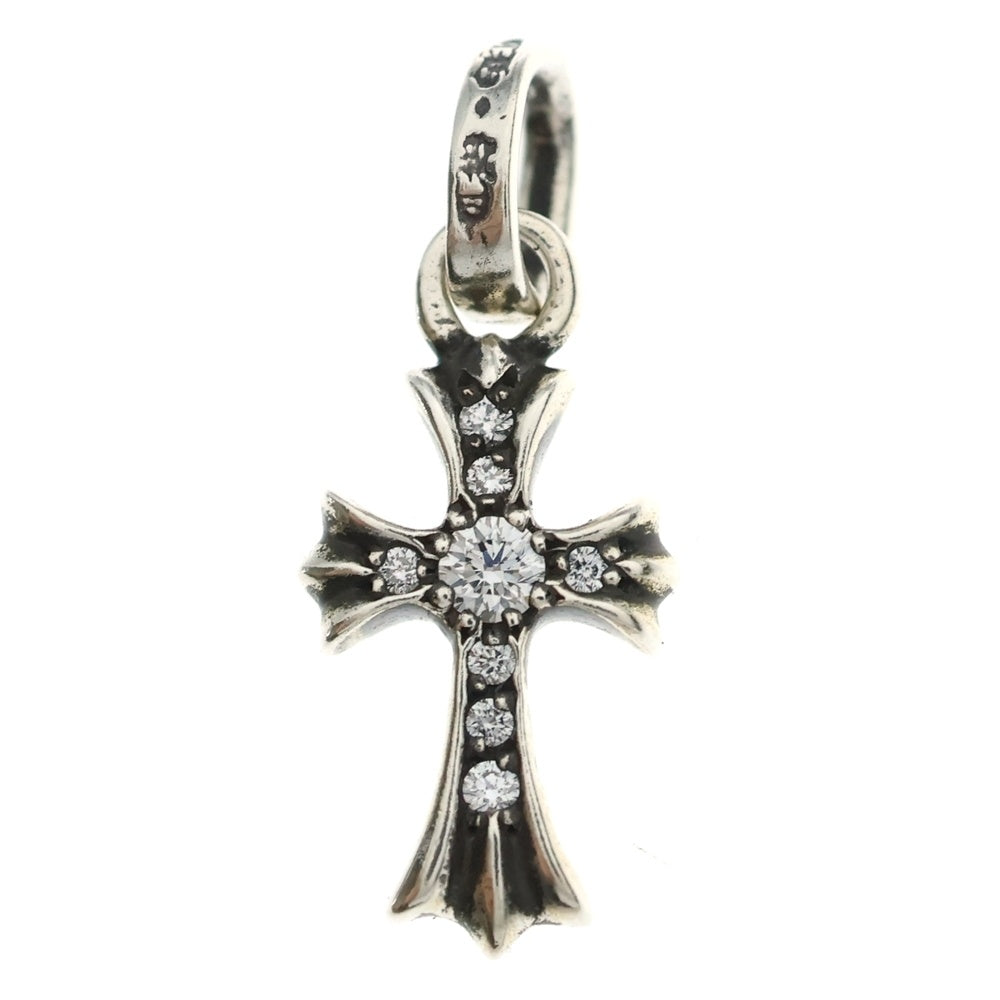 CHROME HEARTS(クロムハーツ) CRS BBYFAT P DMND ベイビーファットクロス PAVEダイヤ ペンダントトップ シルバーBCA234 レディース