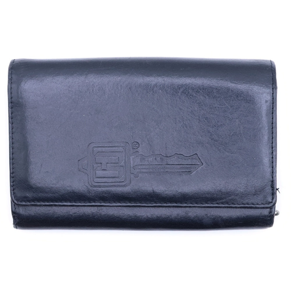 HYSTERIC GLAMOUR(ヒステリックグラマー) ギターガール 型押し レザー二つ折り財布 ブラック レディース