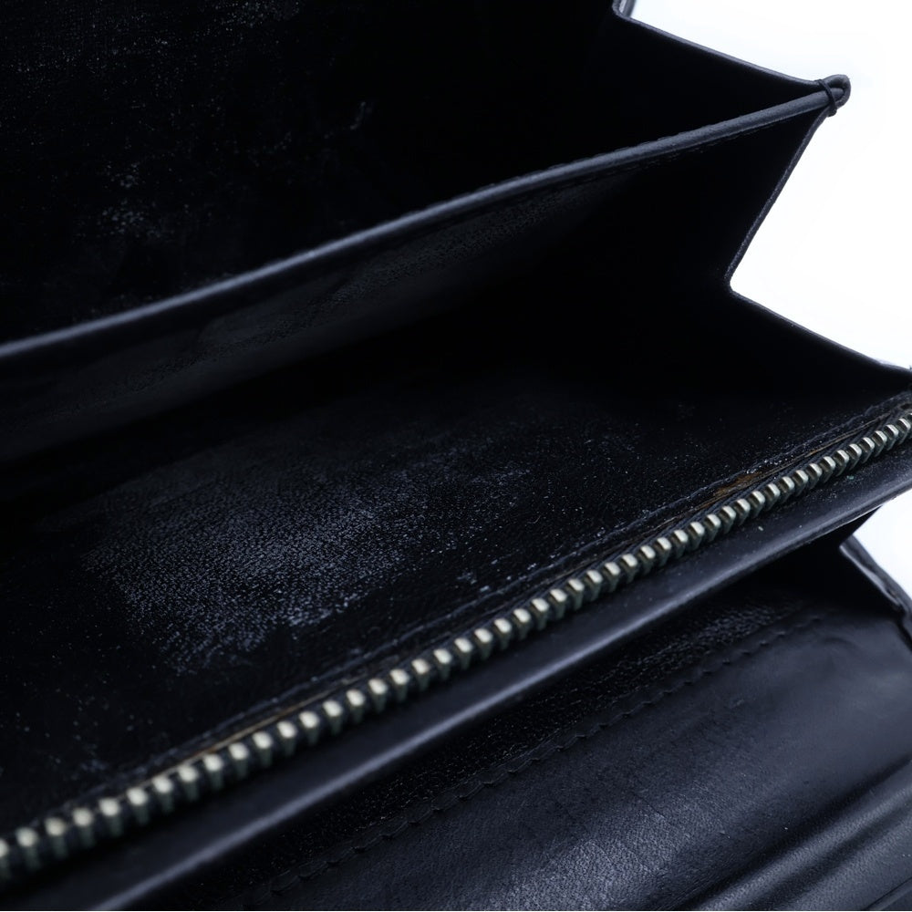 HYSTERIC GLAMOUR(ヒステリックグラマー) ギターガール 型押し レザー二つ折り財布 ブラック レディース