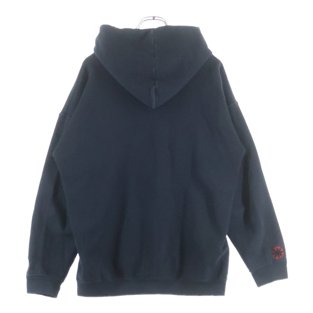 VINTAGE(ヴィンテージ) 90S RED HOT CHILI PEPPERS OLD ENGLISH ZIP UP HOODIE レッドホットチリペッパーズ ロゴワッペン ジップアップフーディー ブラック