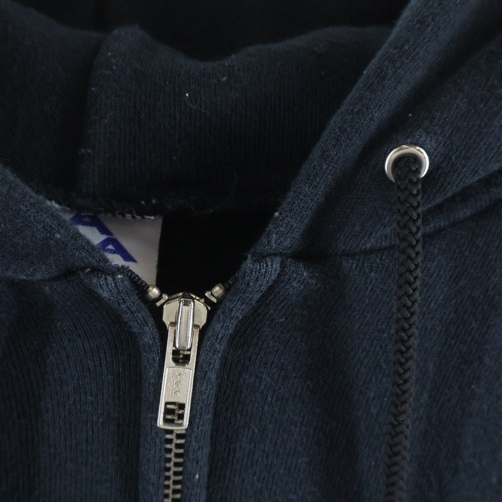 VINTAGE(ヴィンテージ) 90S RED HOT CHILI PEPPERS OLD ENGLISH ZIP UP HOODIE レッドホットチリペッパーズ ロゴワッペン ジップアップフーディー ブラック