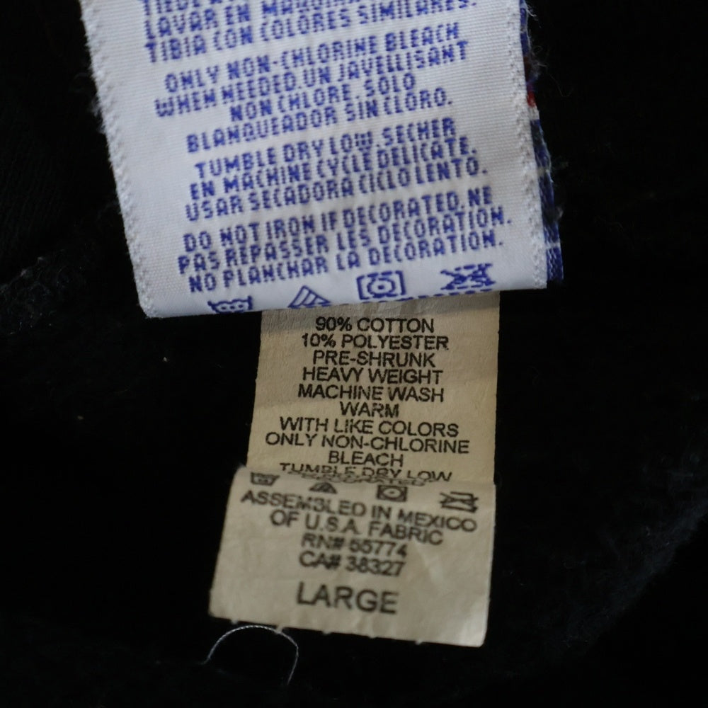 VINTAGE(ヴィンテージ) 90S RED HOT CHILI PEPPERS OLD ENGLISH ZIP UP HOODIE レッドホットチリペッパーズ ロゴワッペン ジップアップフーディー ブラック